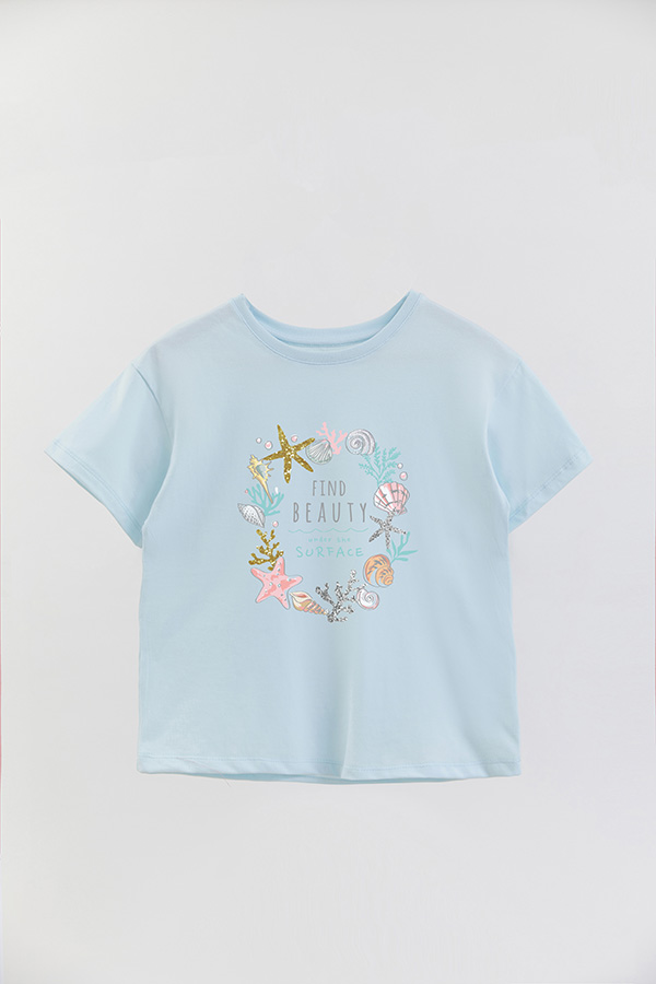 REMERA GIRL OVER FIND BEAUTY