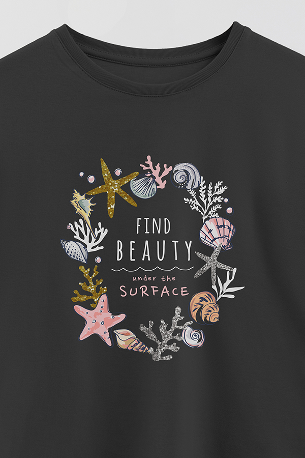 REMERA GIRL OVER FIND BEAUTY