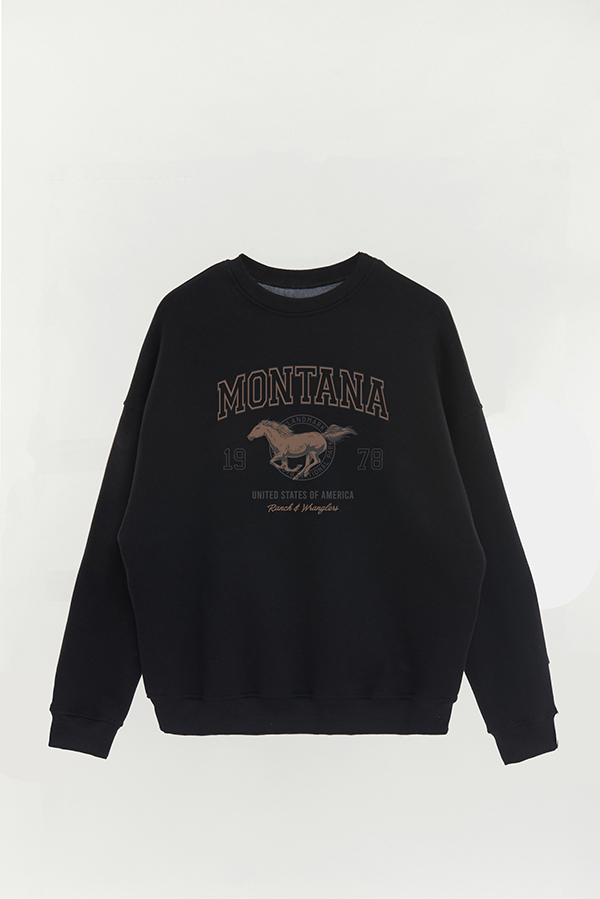 BUZO CREWNECK ESTAMPADO WESTERN MONTANA