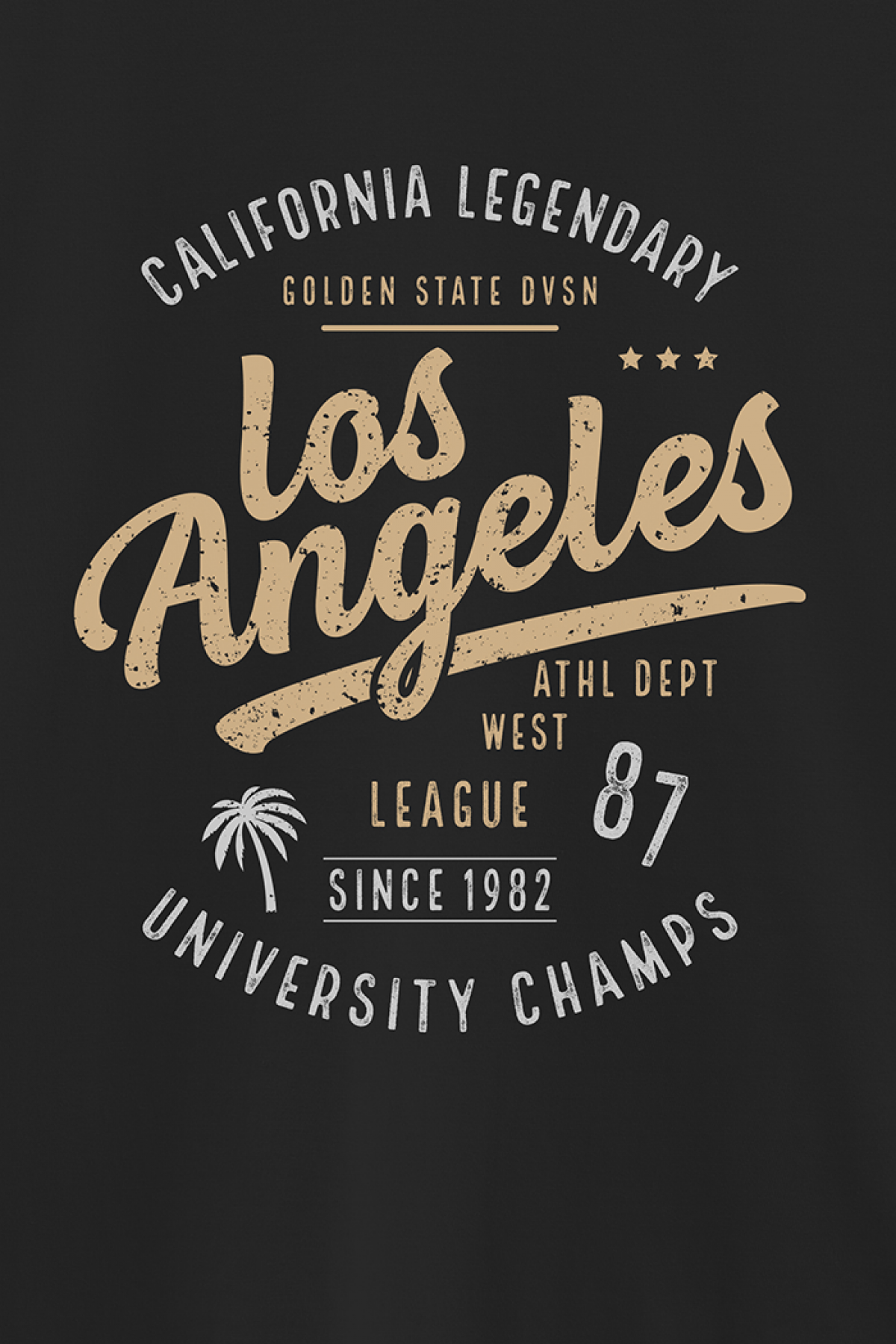 REMERA BASICA ESTAMPADA VG CALIFORNIA LEGENDARY LA
