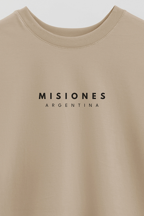 REMERA OVER ESTAMPADA ARG BD MISIONES