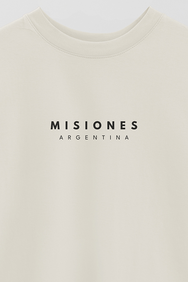 REMERA OVER ESTAMPADA ARG BD MISIONES