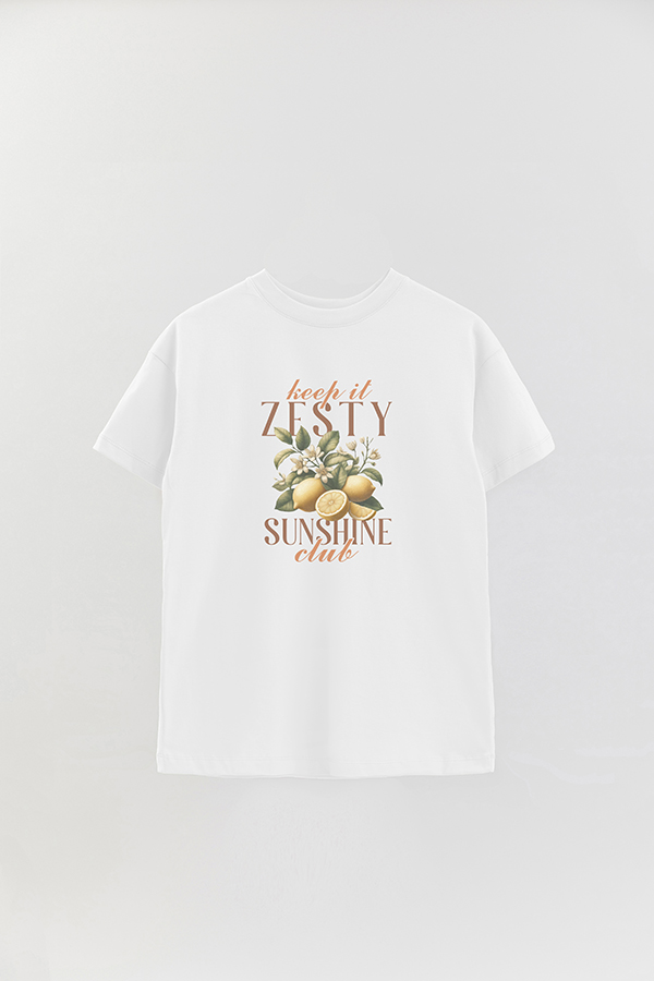 REMERA OVER ESTAMPADA HARVEST KEEP IT ZESTY