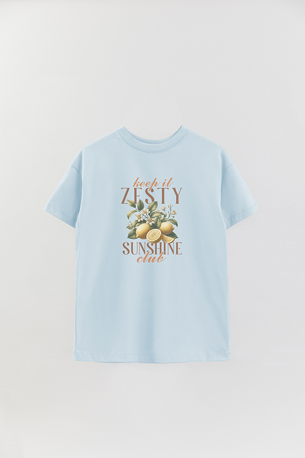 REMERA OVER ESTAMPADA HARVEST KEEP IT ZESTY
