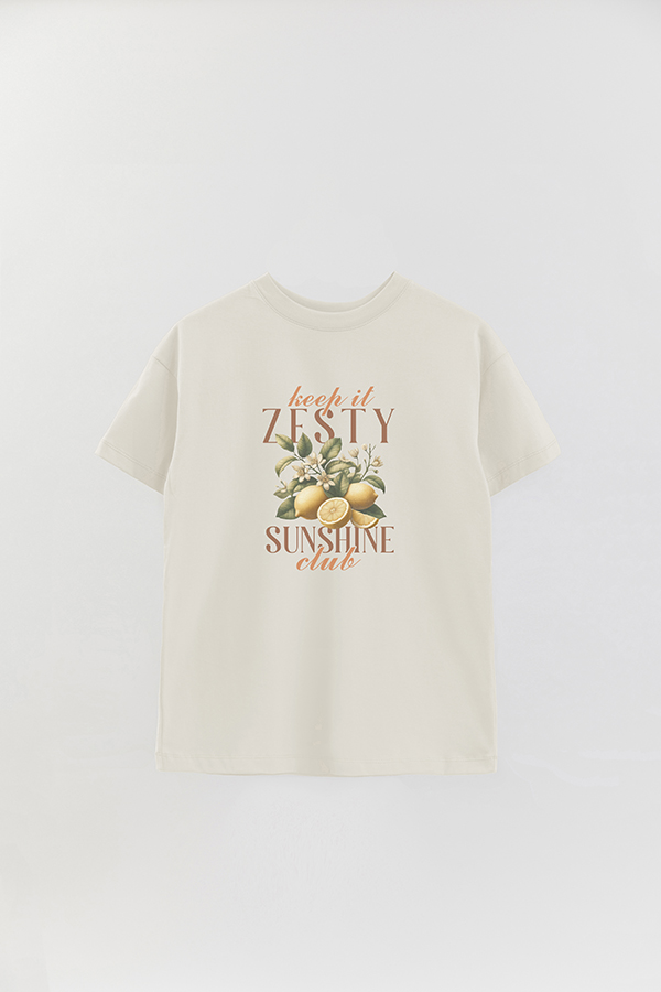 REMERA OVER ESTAMPADA HARVEST KEEP IT ZESTY