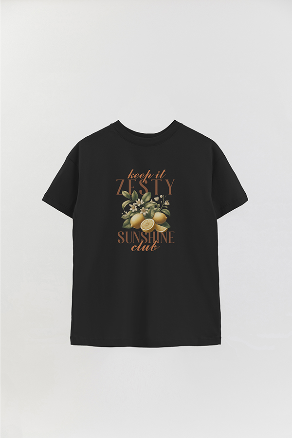 REMERA OVER ESTAMPADA HARVEST KEEP IT ZESTY