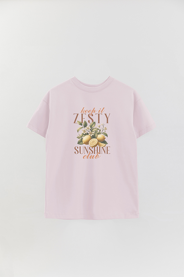 REMERA OVER ESTAMPADA HARVEST KEEP IT ZESTY