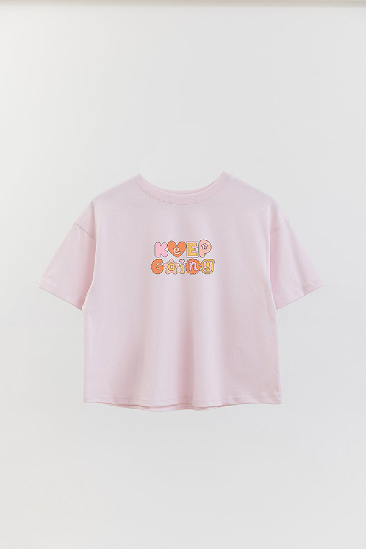 REMERA CROP ESTAMPADA WCV KEEP GOING