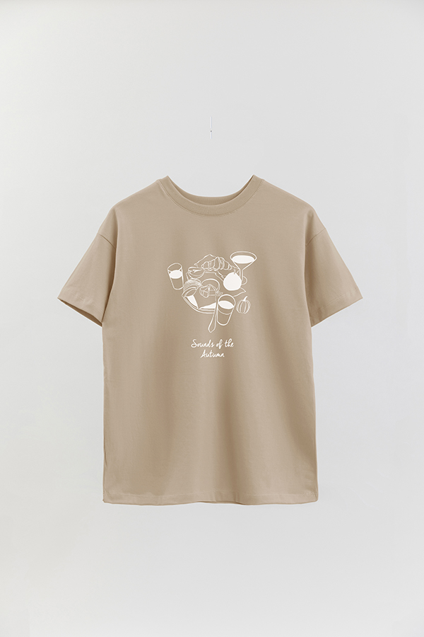 REMERA OVER ESTAMPADA ITALY SOUNDS OF THE AUTUMN