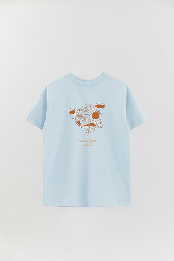 REMERA OVER ESTAMPADA ITALY SOUNDS OF THE AUTUMN