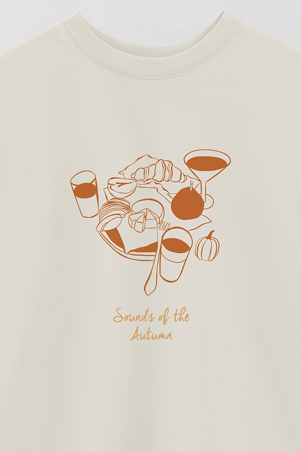 REMERA OVER ESTAMPADA ITALY SOUNDS OF THE AUTUMN