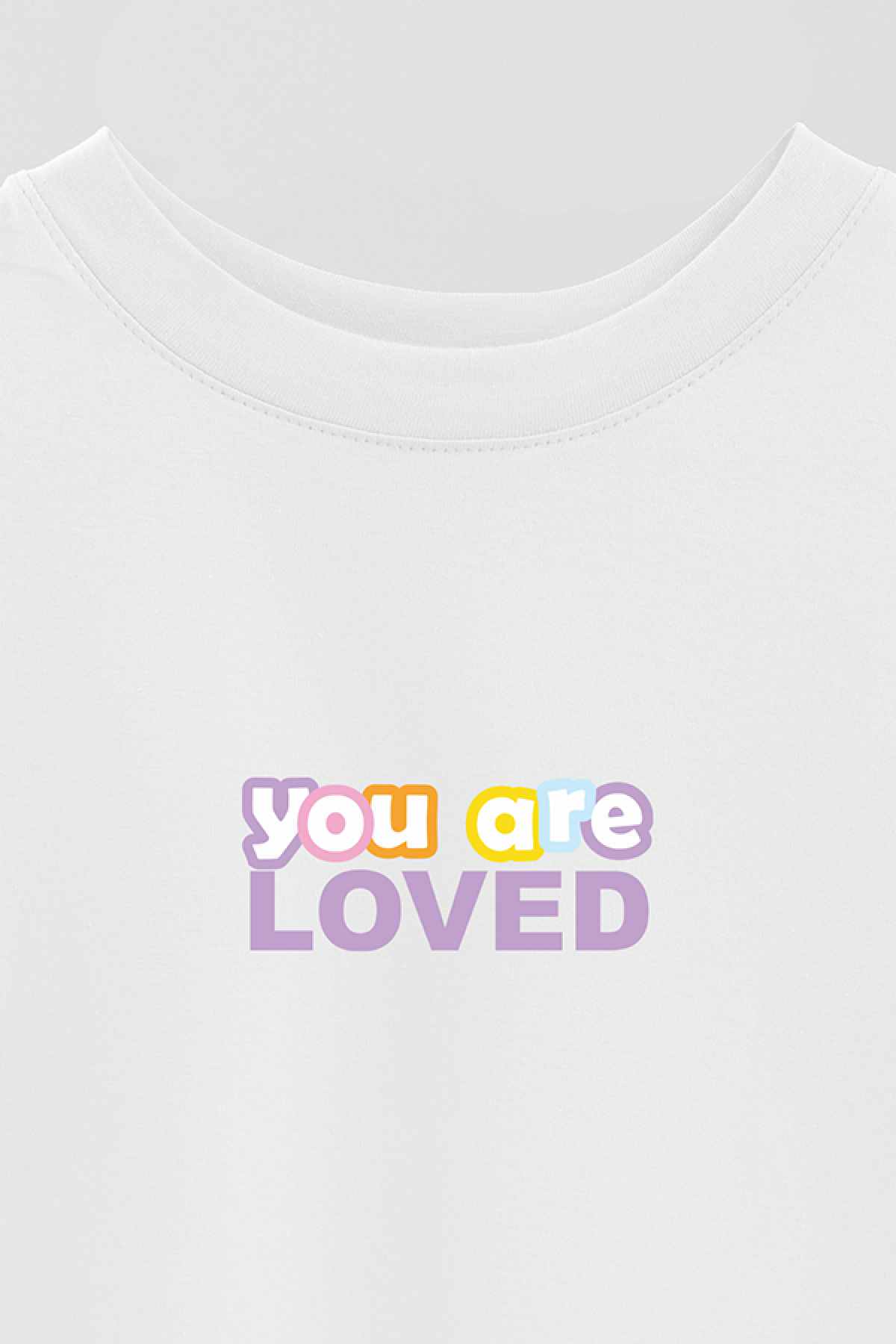 REMERA OVER ESTAMPADA LV2 YOU ARE LOVED