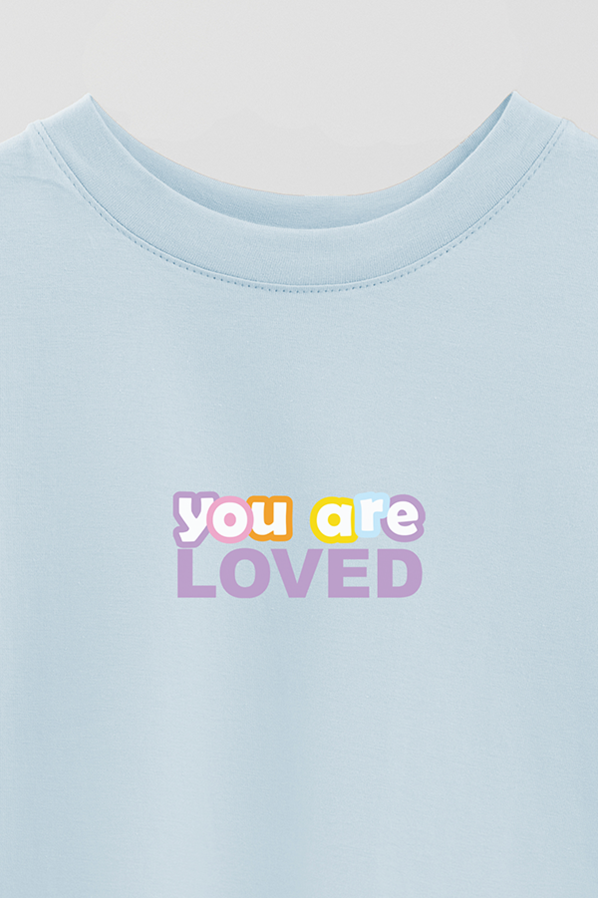REMERA OVER ESTAMPADA LV2 YOU ARE LOVED