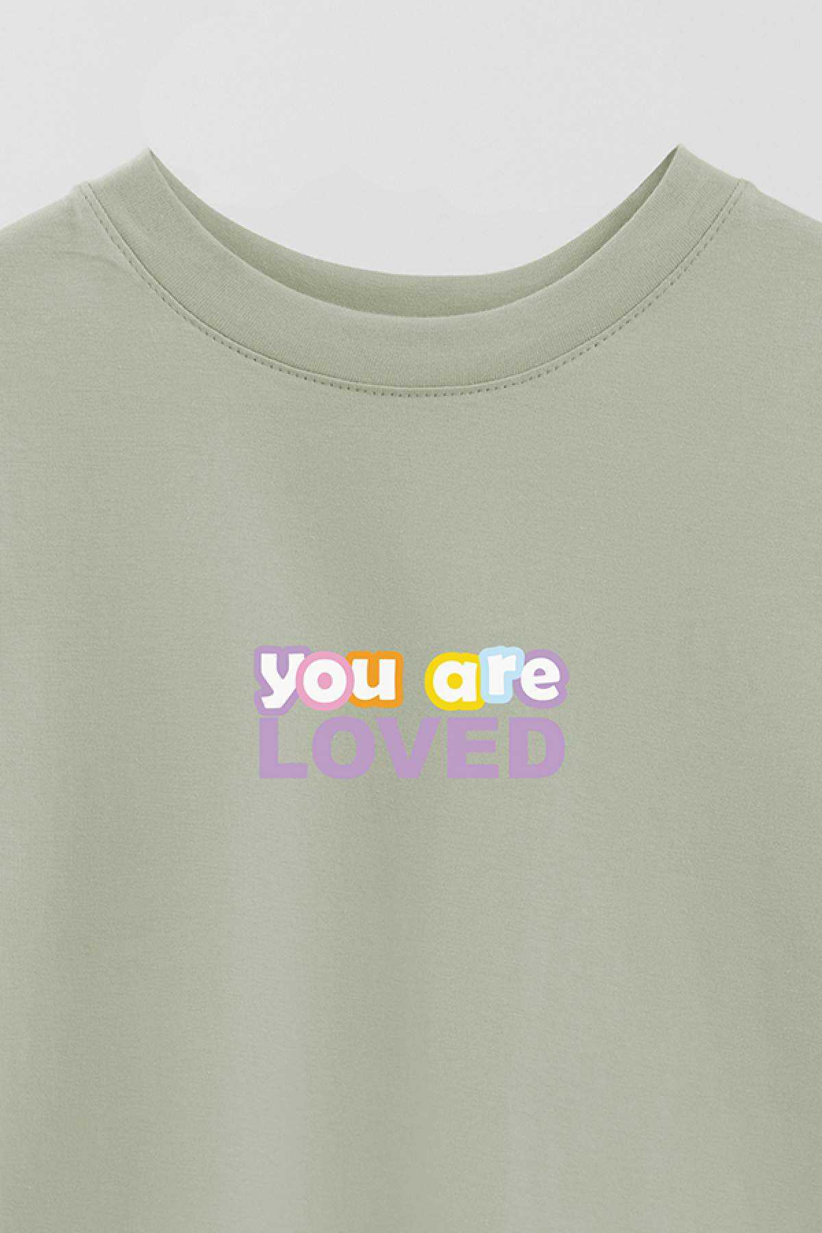 REMERA OVER ESTAMPADA LV2 YOU ARE LOVED