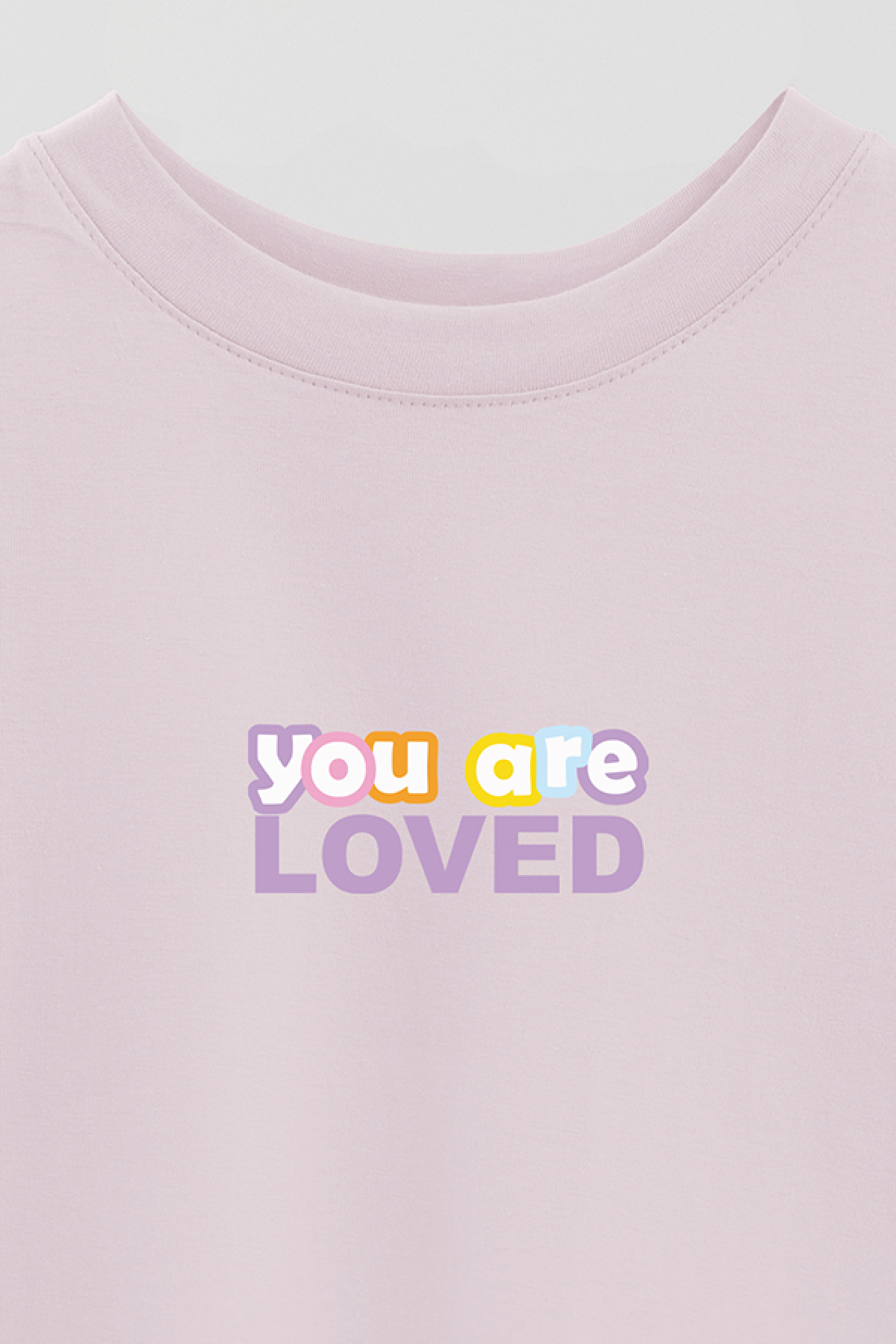REMERA OVER ESTAMPADA LV2 YOU ARE LOVED