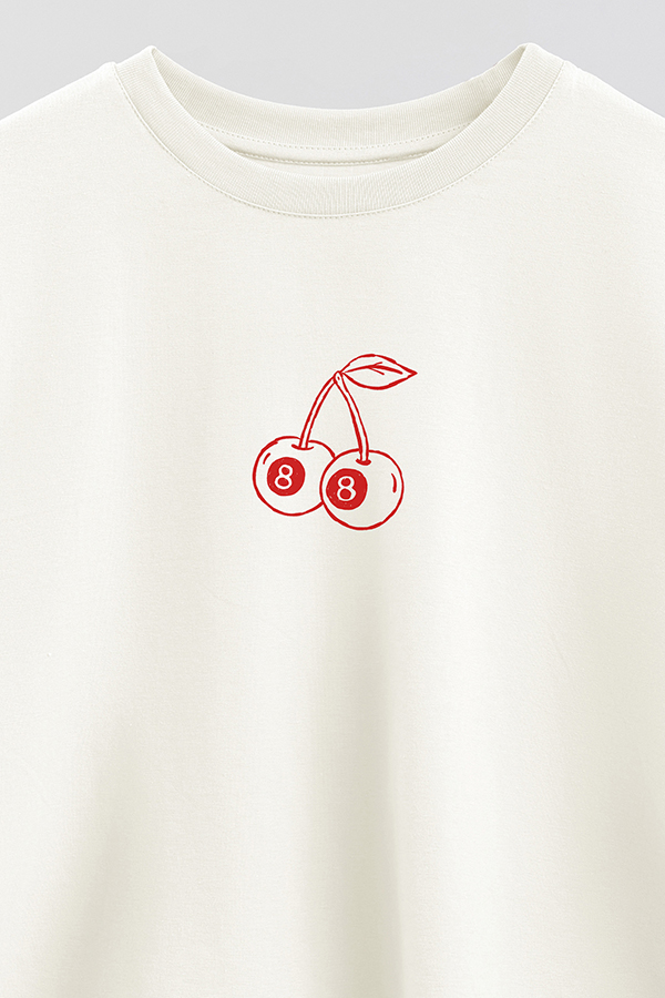 REMERA CROP ESTAMPADA VALENTINE CHERRY 8