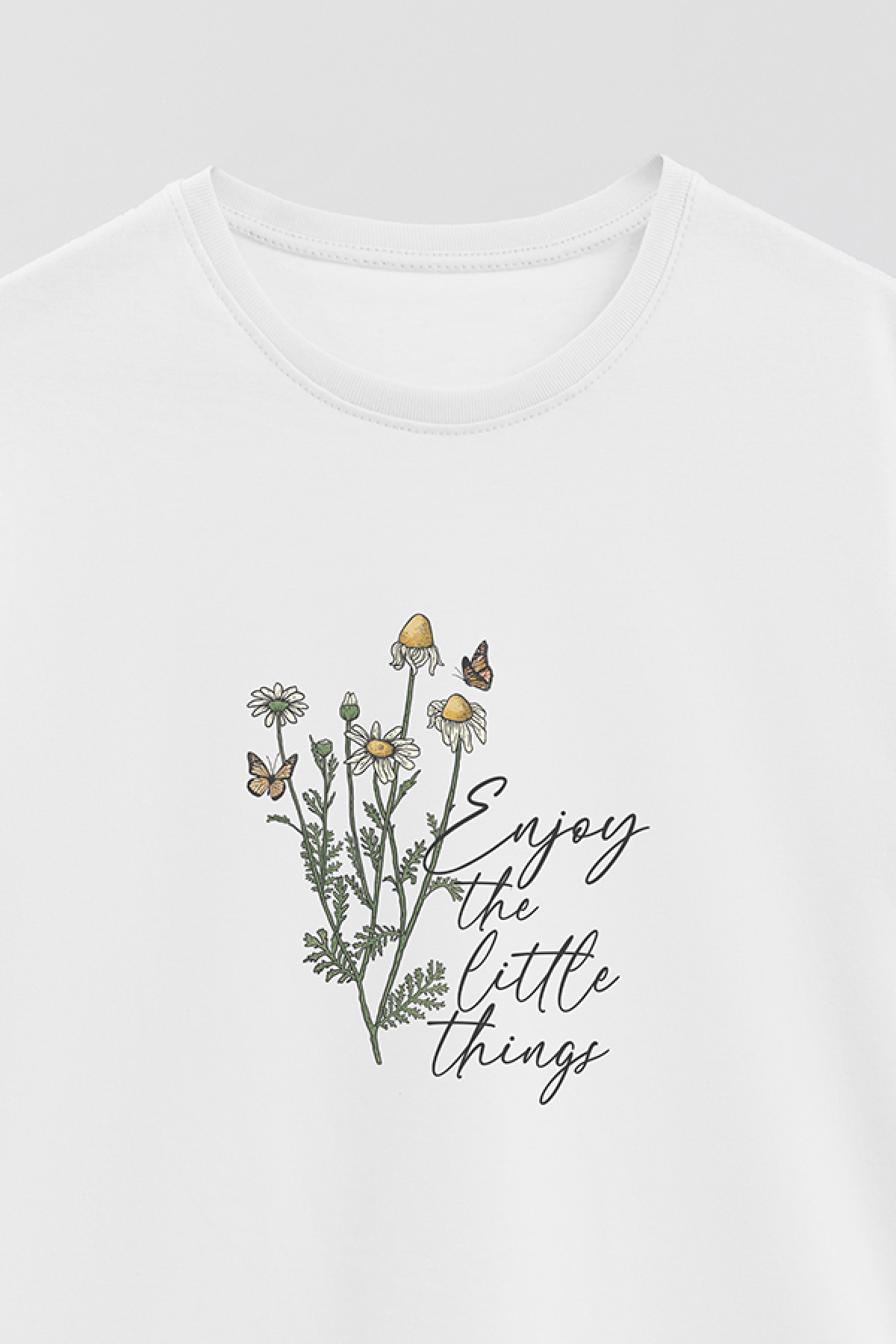 REMERA BASICA ESTAMPADA DS ENJOY THE LITTLE THINGS
