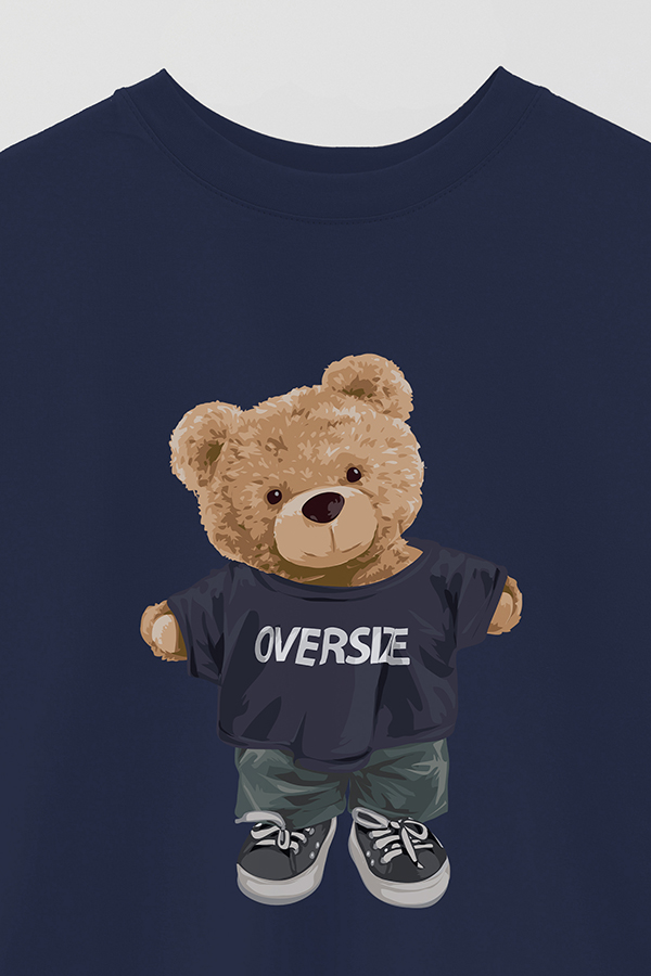 REMERA OVER ESTAMPADA UNISEX TEDDY OVERSIZE