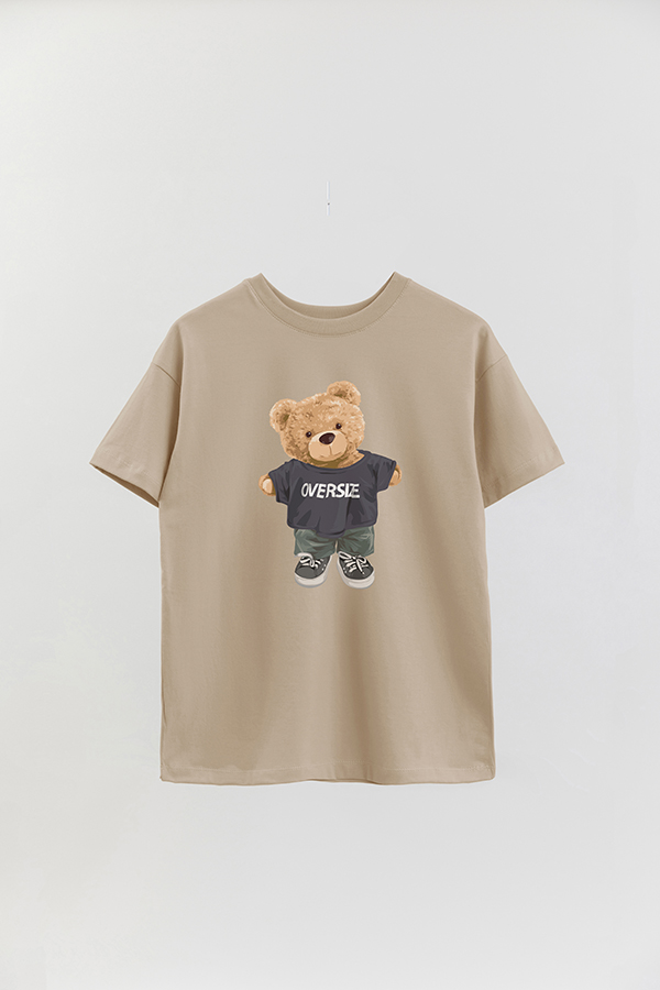 REMERA OVER ESTAMPADA UNISEX TEDDY OVERSIZE