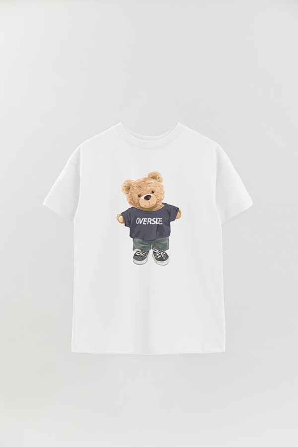 REMERA OVER ESTAMPADA UNISEX TEDDY OVERSIZE