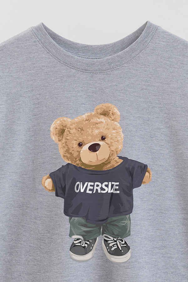 REMERA OVER ESTAMPADA UNISEX TEDDY OVERSIZE