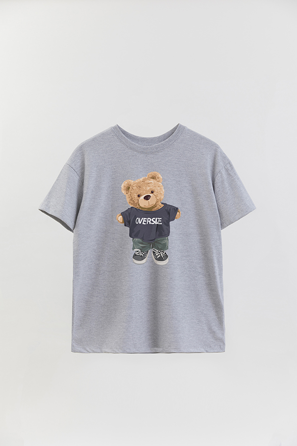 REMERA OVER ESTAMPADA UNISEX TEDDY OVERSIZE