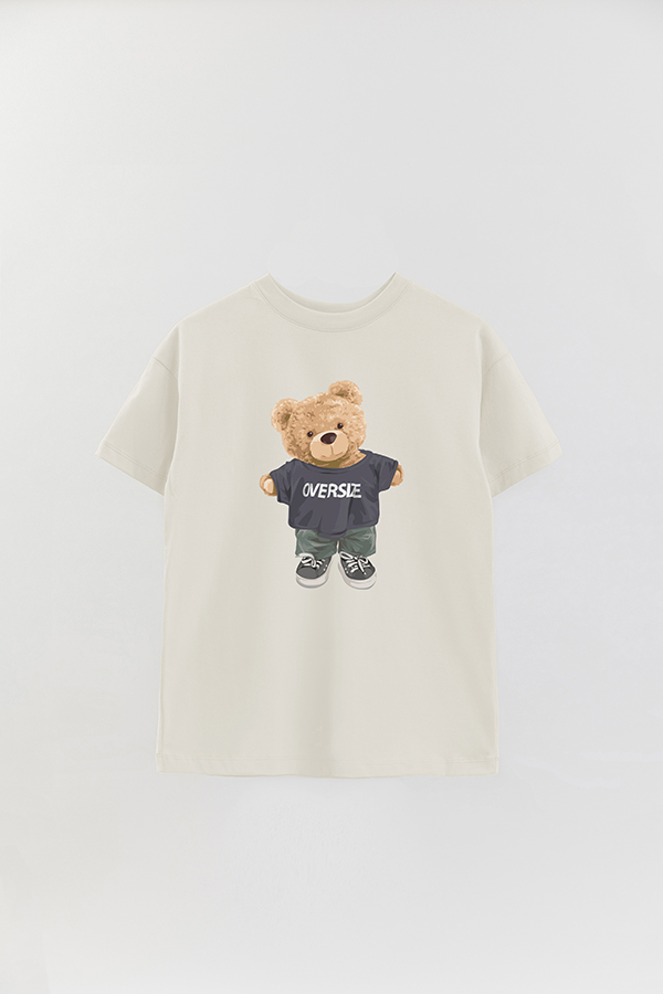 REMERA OVER ESTAMPADA UNISEX TEDDY OVERSIZE