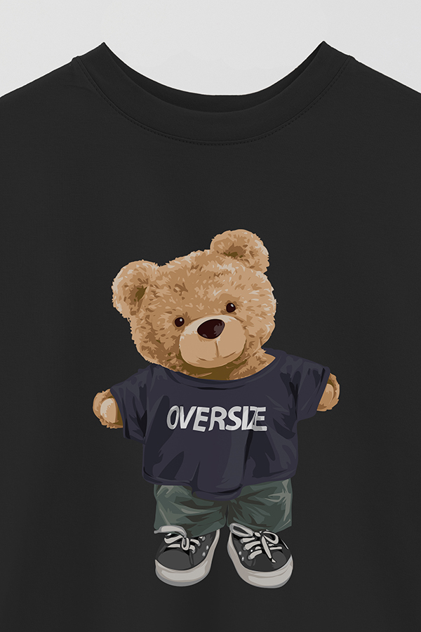 REMERA OVER ESTAMPADA UNISEX TEDDY OVERSIZE