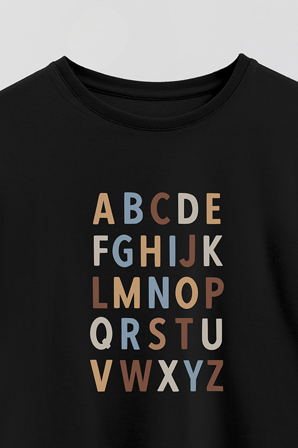 REMERA BOY OVER CP ALPHABET