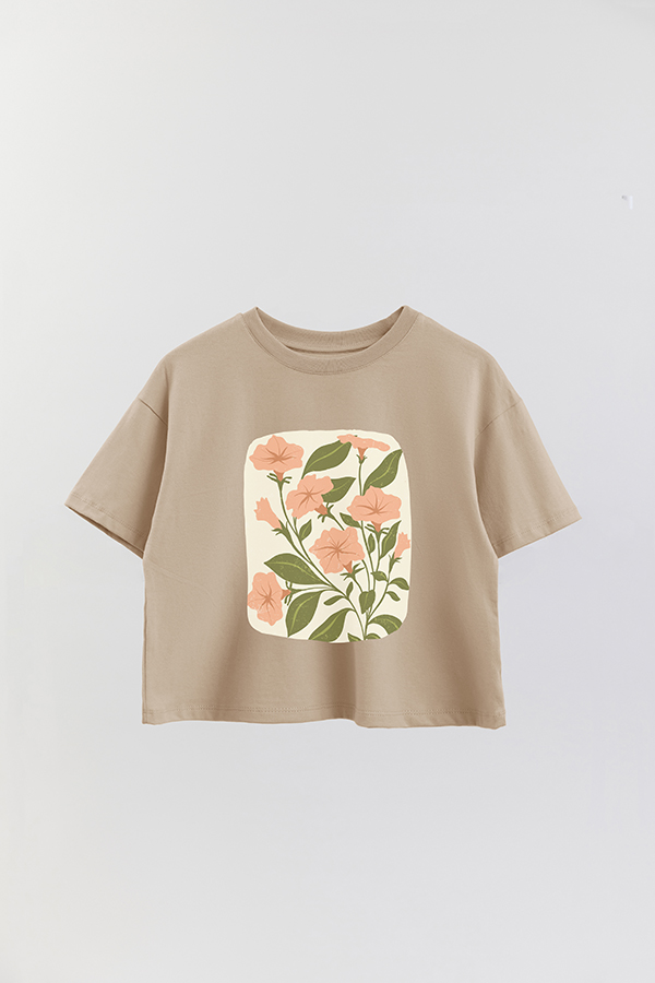 REMERA CROP ESTAMPADA ART 171