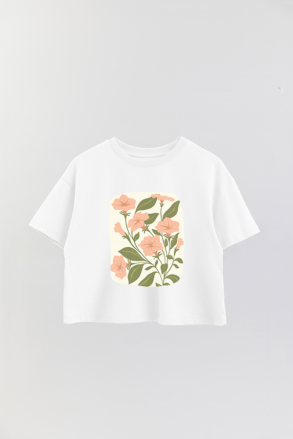 REMERA CROP ESTAMPADA ART 171