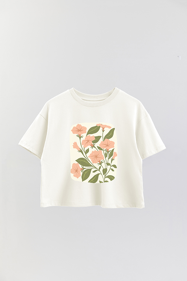 REMERA CROP ESTAMPADA ART 171