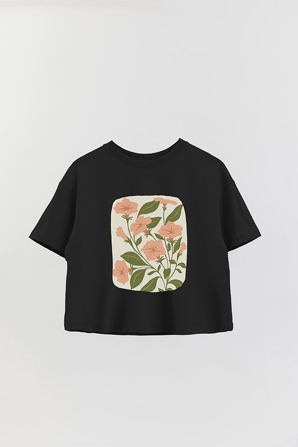 REMERA CROP ESTAMPADA ART 171