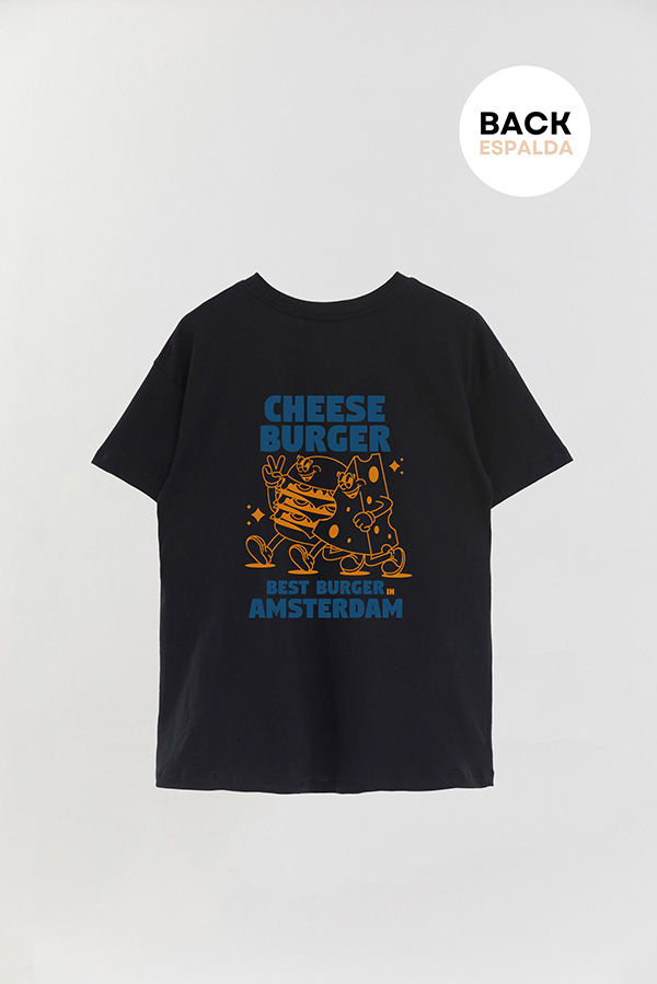 REMERA OVER FB CARTOON BEST BURGUER