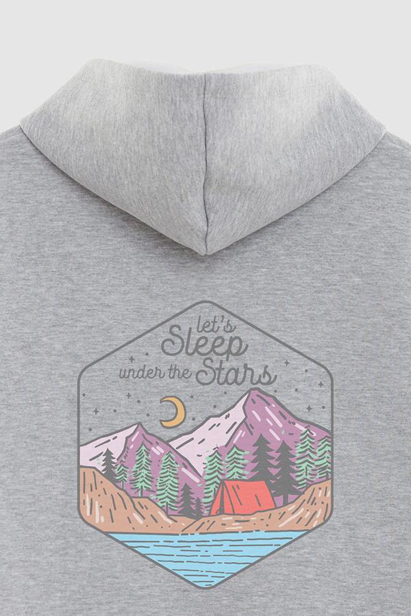 HOODIE ESTAMPADO LET'S SLEEP UNDER THE STARS