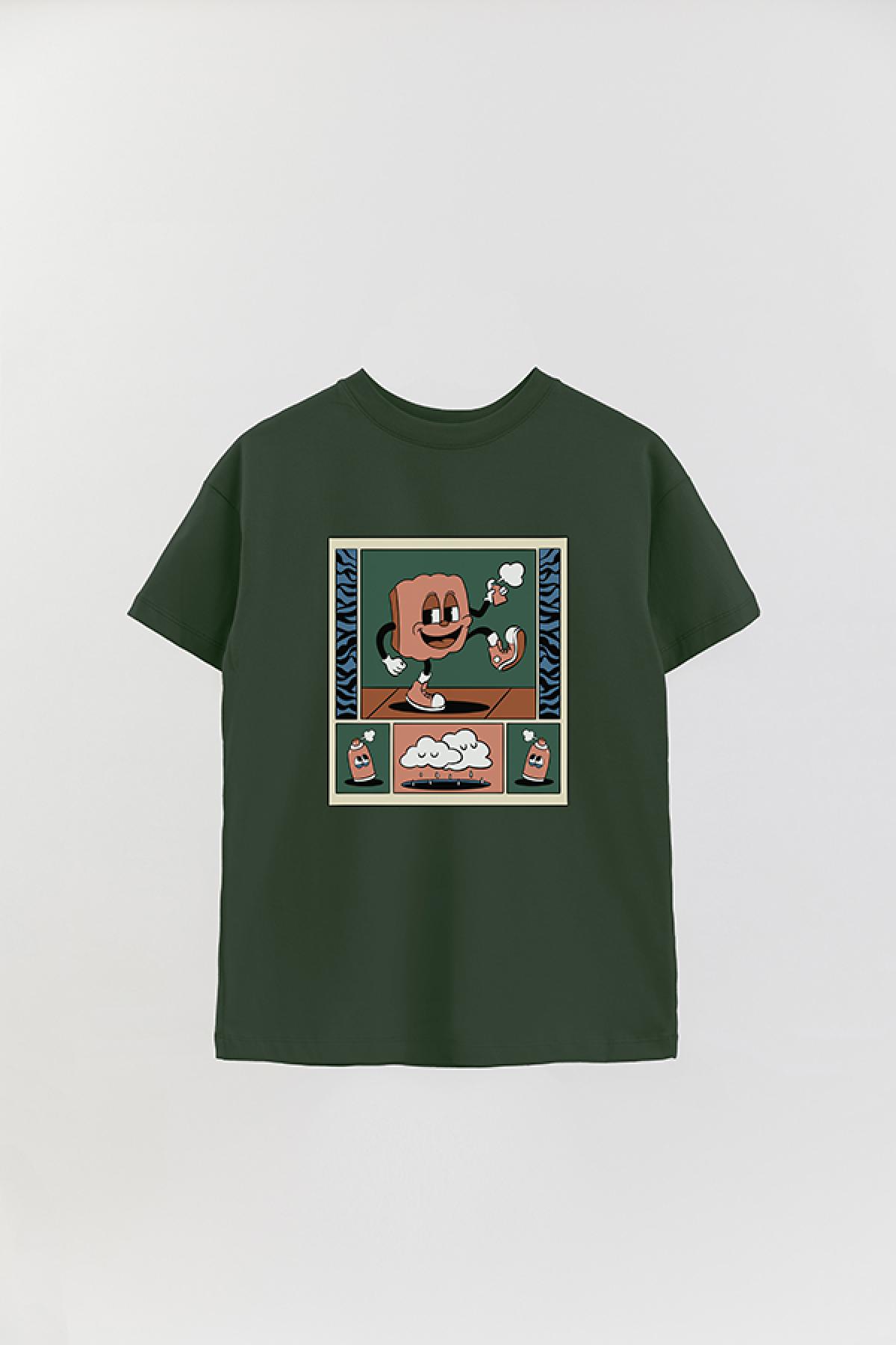 REMERA OVER ESTAMPADA MTOON AEROSOL
