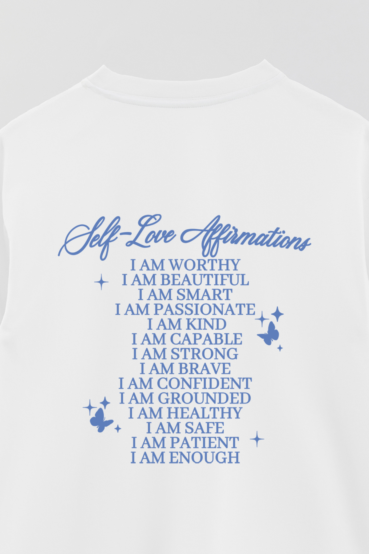 REMERA OVER ESTAMPADA AESTHETIC SELF LOVE