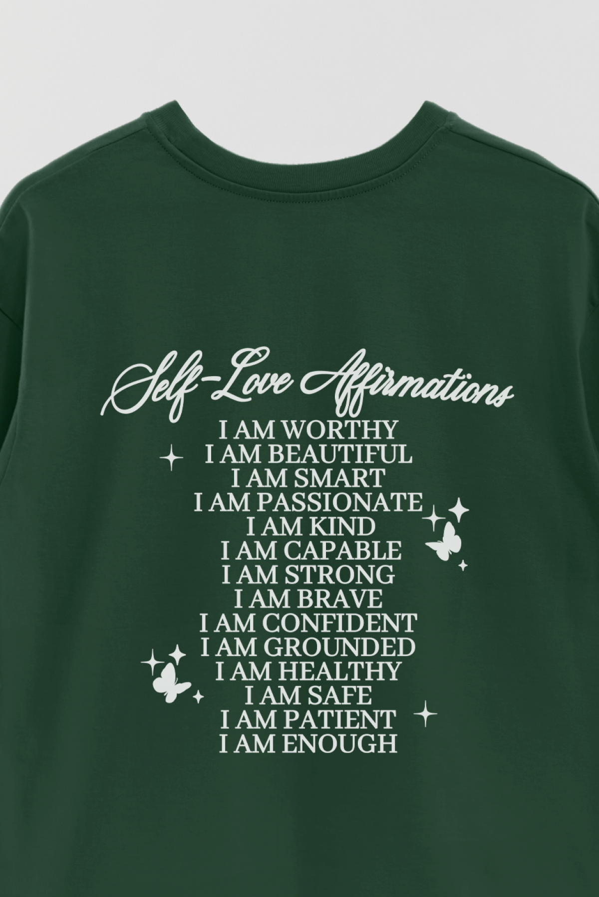 REMERA OVER ESTAMPADA AESTHETIC SELF LOVE