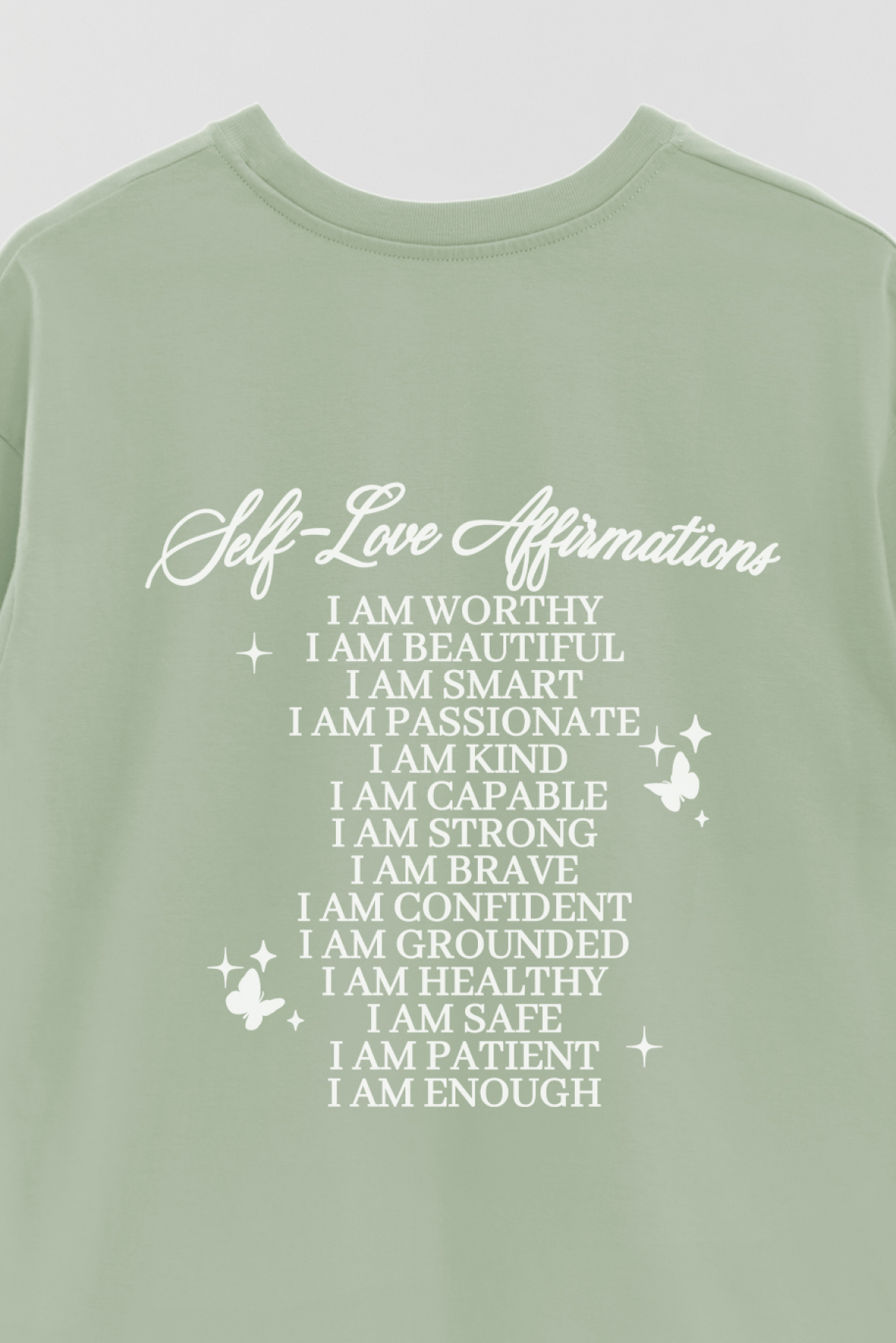 REMERA OVER ESTAMPADA AESTHETIC SELF LOVE