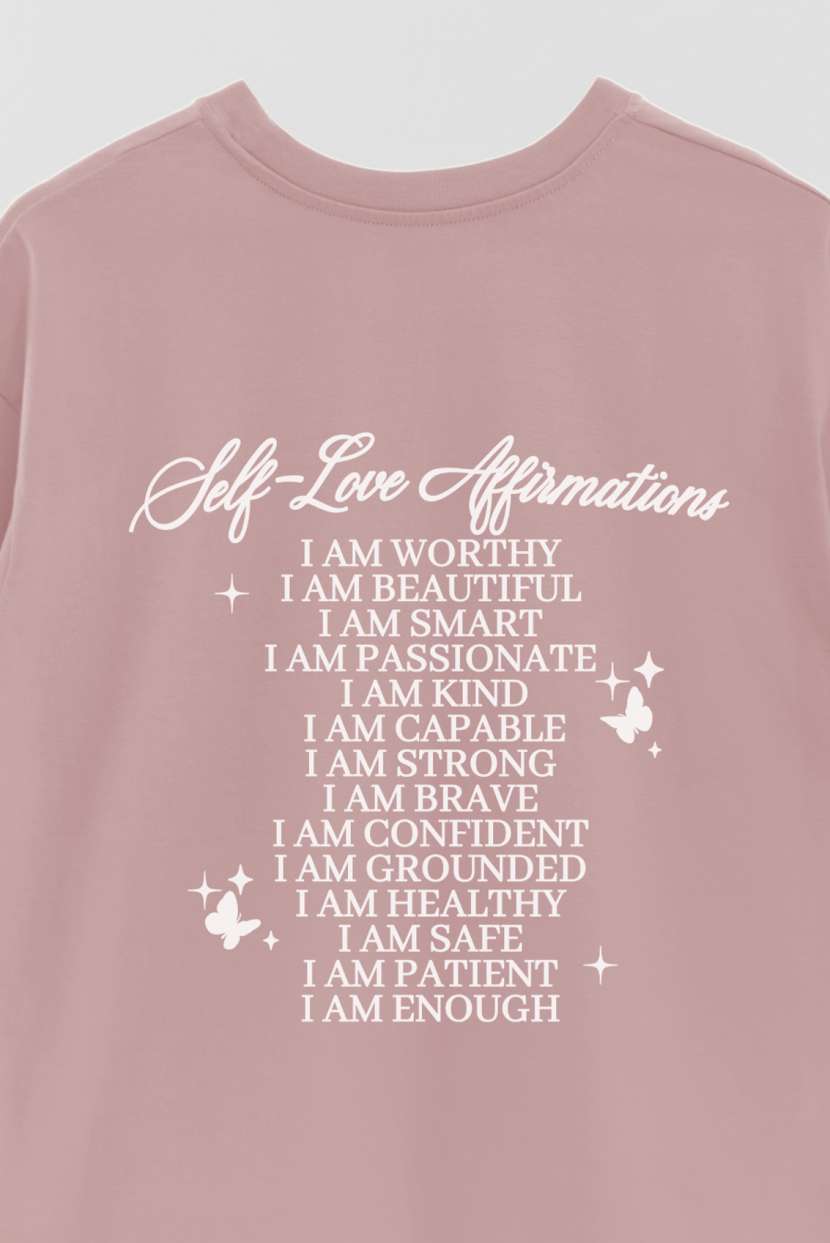 REMERA OVER ESTAMPADA AESTHETIC SELF LOVE