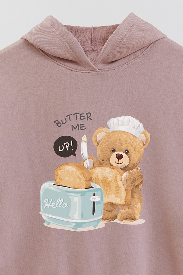 HOODIE RUSTICO KIDS TEDDY BUTTER ME