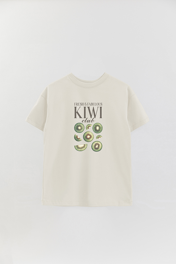 REMERA OVER ESTAMPADA HARVEST KIWI