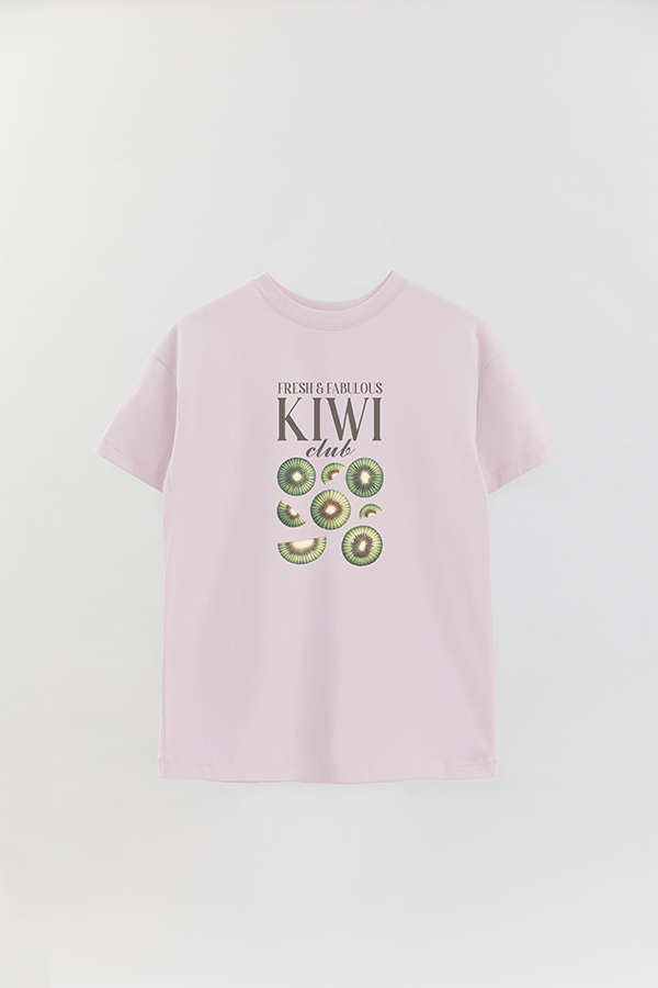 REMERA OVER ESTAMPADA HARVEST KIWI