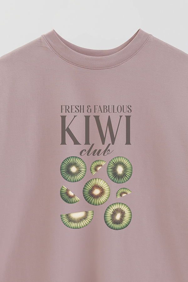 REMERA OVER ESTAMPADA HARVEST KIWI