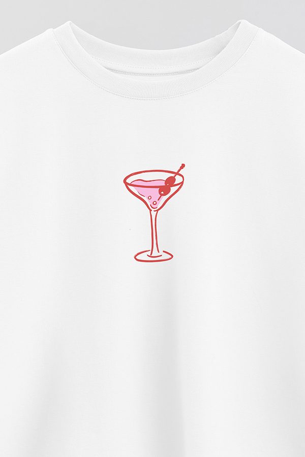 REMERA CROP ESTAMPADA VALENTINE COCKTAIL 1