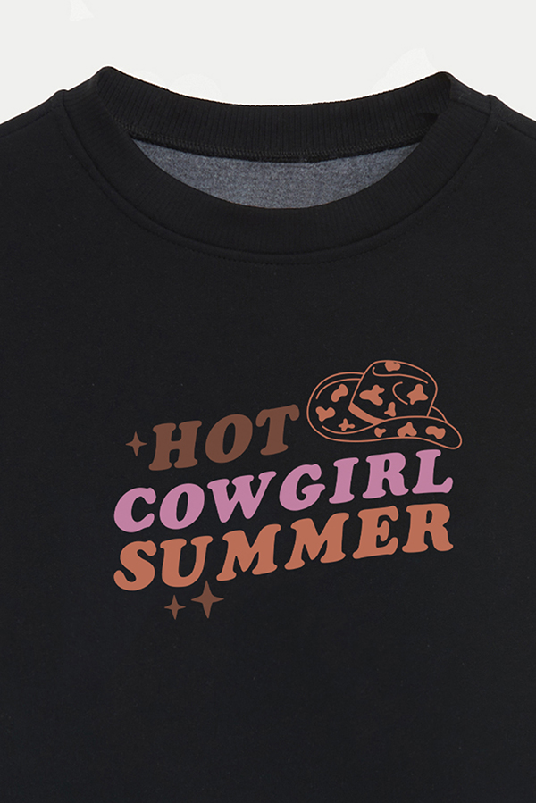 BUZO CROP ESTAMPADO WESTERN HOT