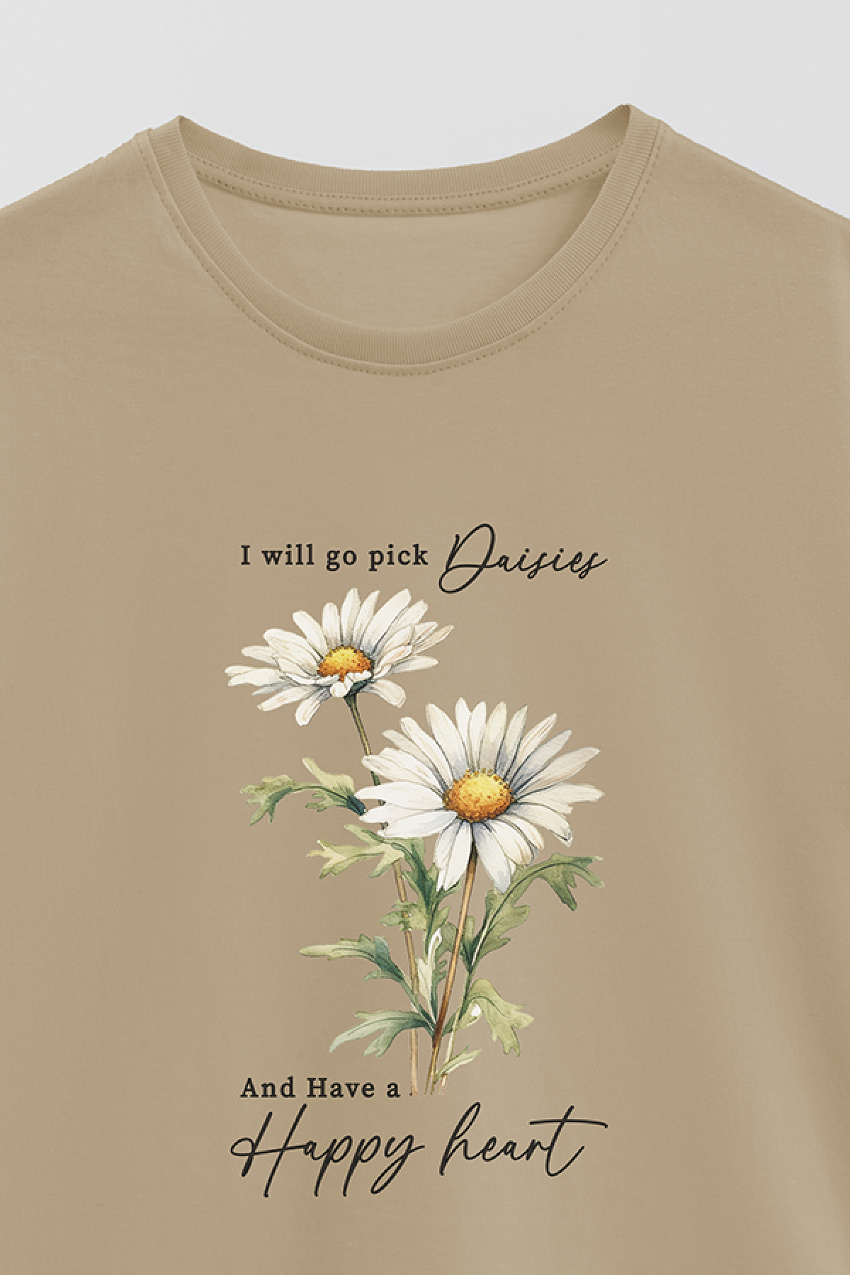 REMERA BASICA ESTAMPADA FLO2 HAPPY HEART