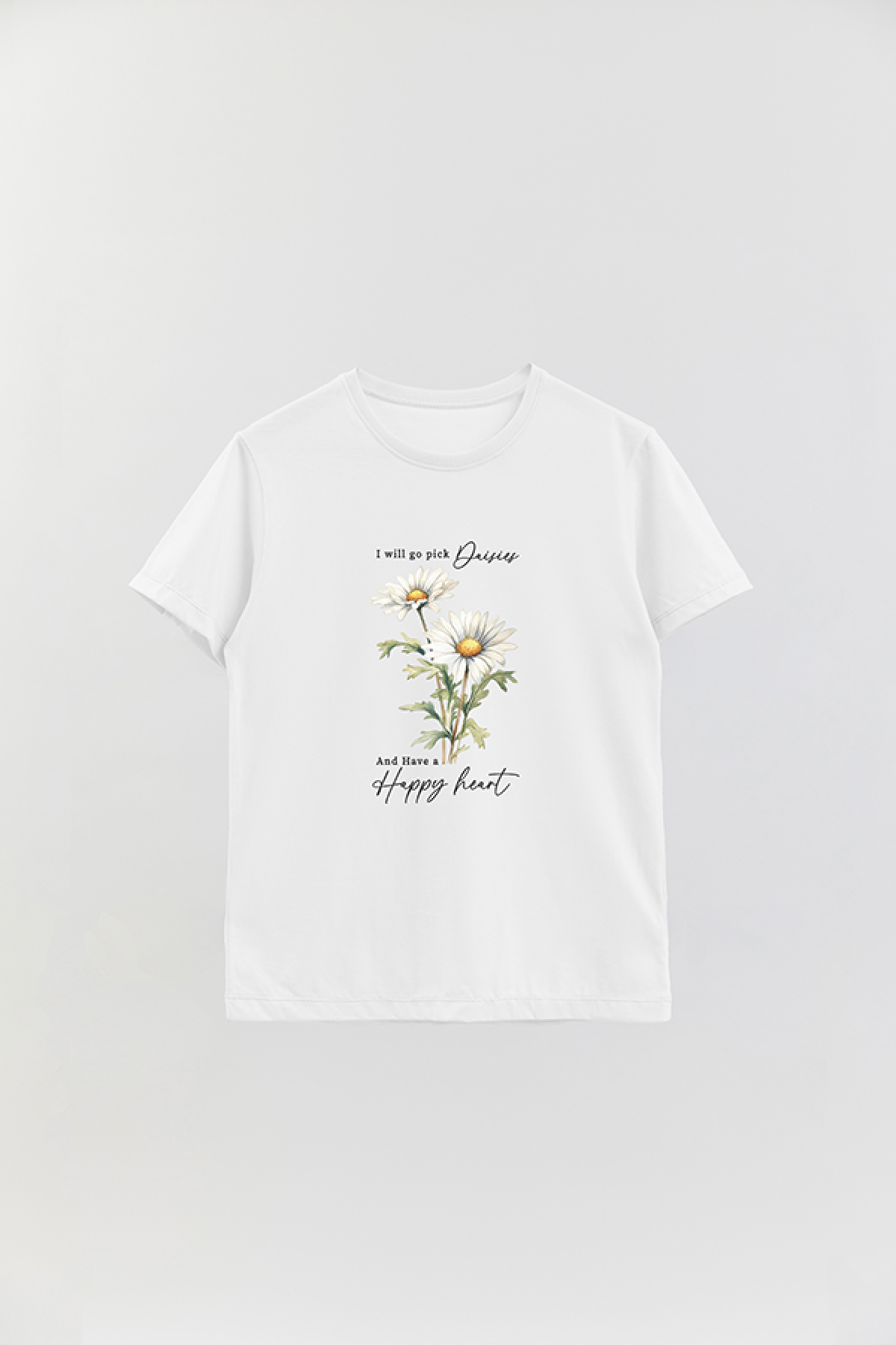 REMERA BASICA ESTAMPADA FLO2 HAPPY HEART