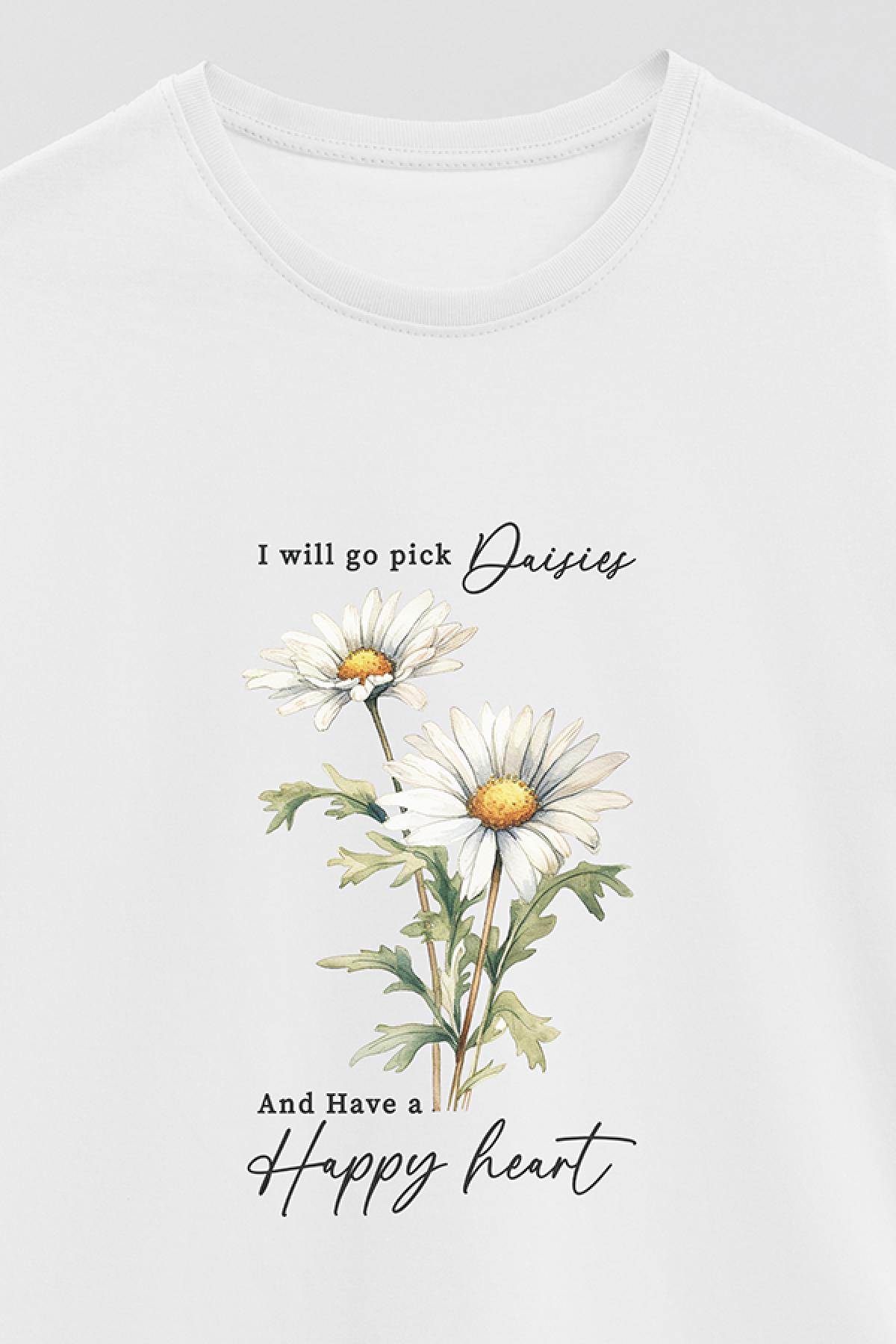 REMERA BASICA ESTAMPADA FLO2 HAPPY HEART