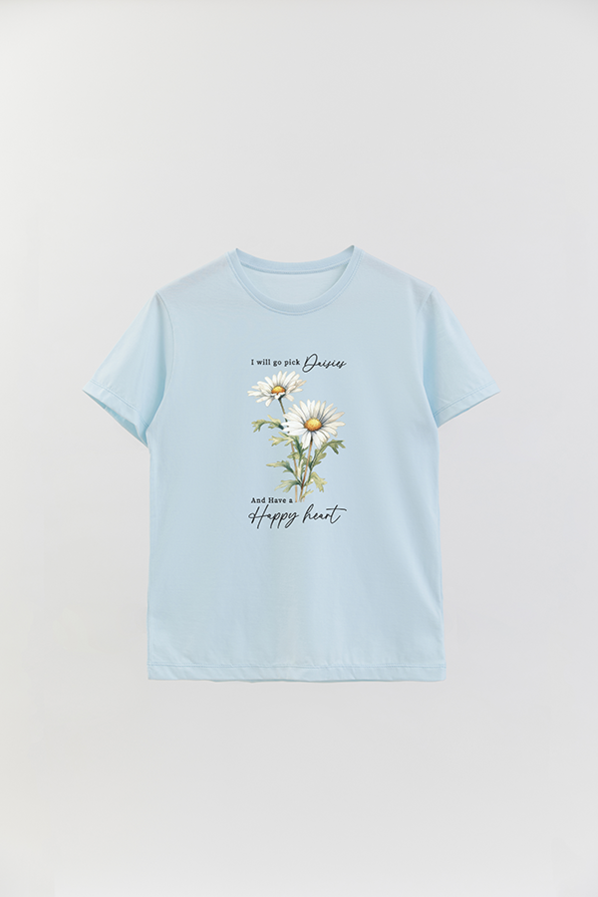 REMERA BASICA ESTAMPADA FLO2 HAPPY HEART